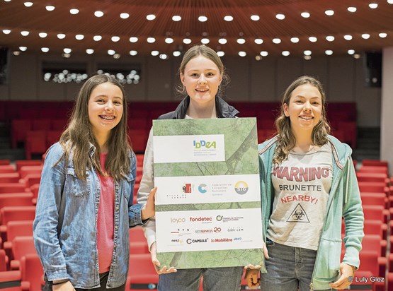 Camille Courrier, Manon Selvatico et Maxine Van Fliet. Photo: dr