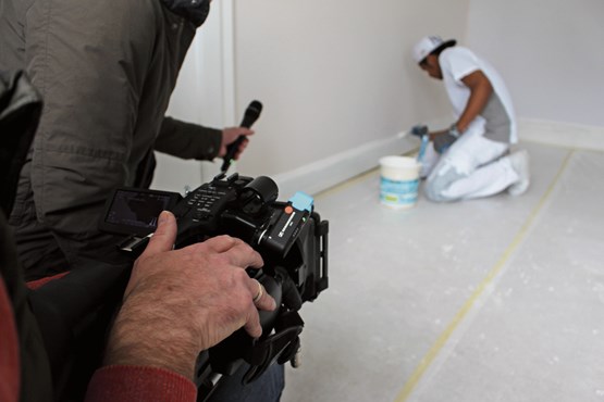 Une émission datant de 2018 et diffusée depuis le Salon de l’Auto à Genève. Le magazine de l’usam passe désormais sur six chaînes régionales. Photo: Arch/FOKUS KMU