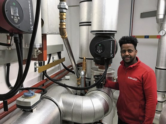 Son PAI terminé, M. Kiflemariam a pu entamer un apprentissage d’installateur en chauffage CFC au sein de l’entreprise Jacques Bosshard AG à Zurich.Photo: dr/SEM