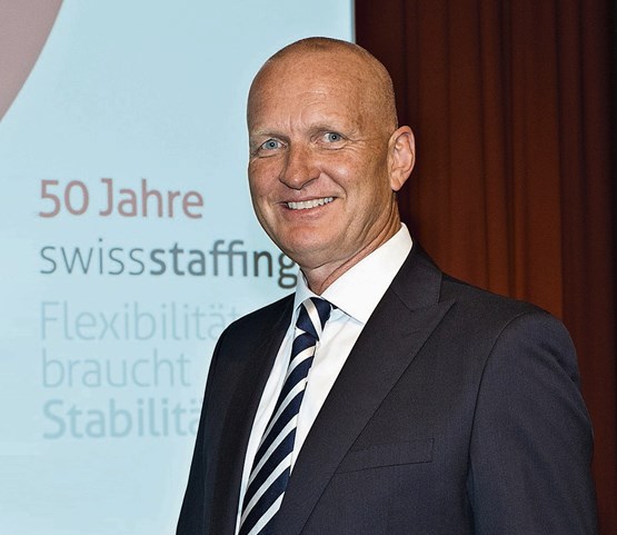 Warnt dringend vor einer Annahme der Begrenzungsinitiative: swissstaffing-Präsident Leif Agnéus.Bild: Keystone/swissstaffing